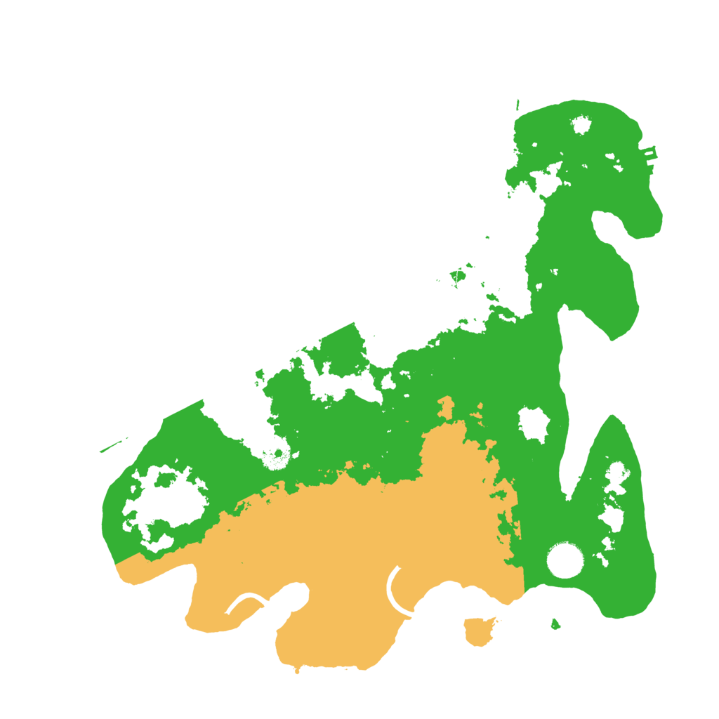 Biome Rust Map: Procedural Map, Size: 3500, Seed: 703001420