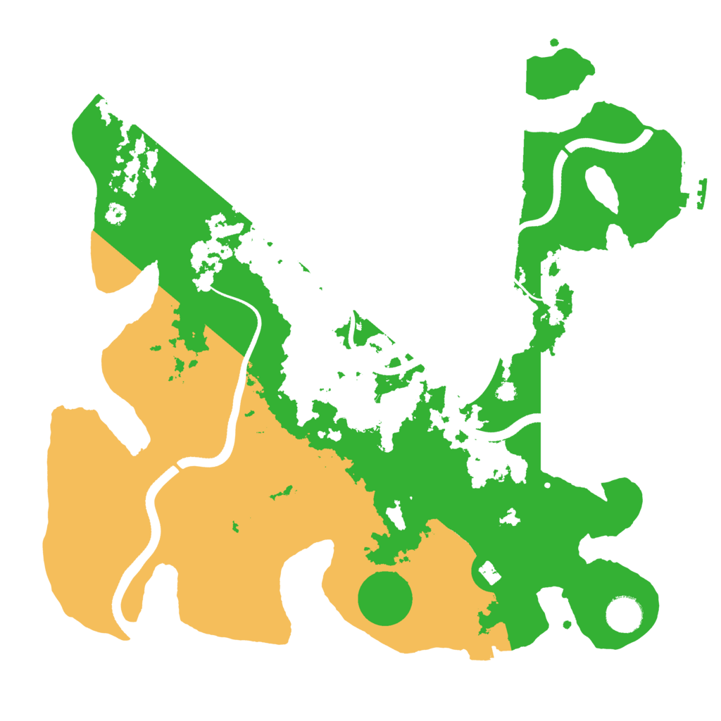 Biome Rust Map: Procedural Map, Size: 3500, Seed: 1432908050