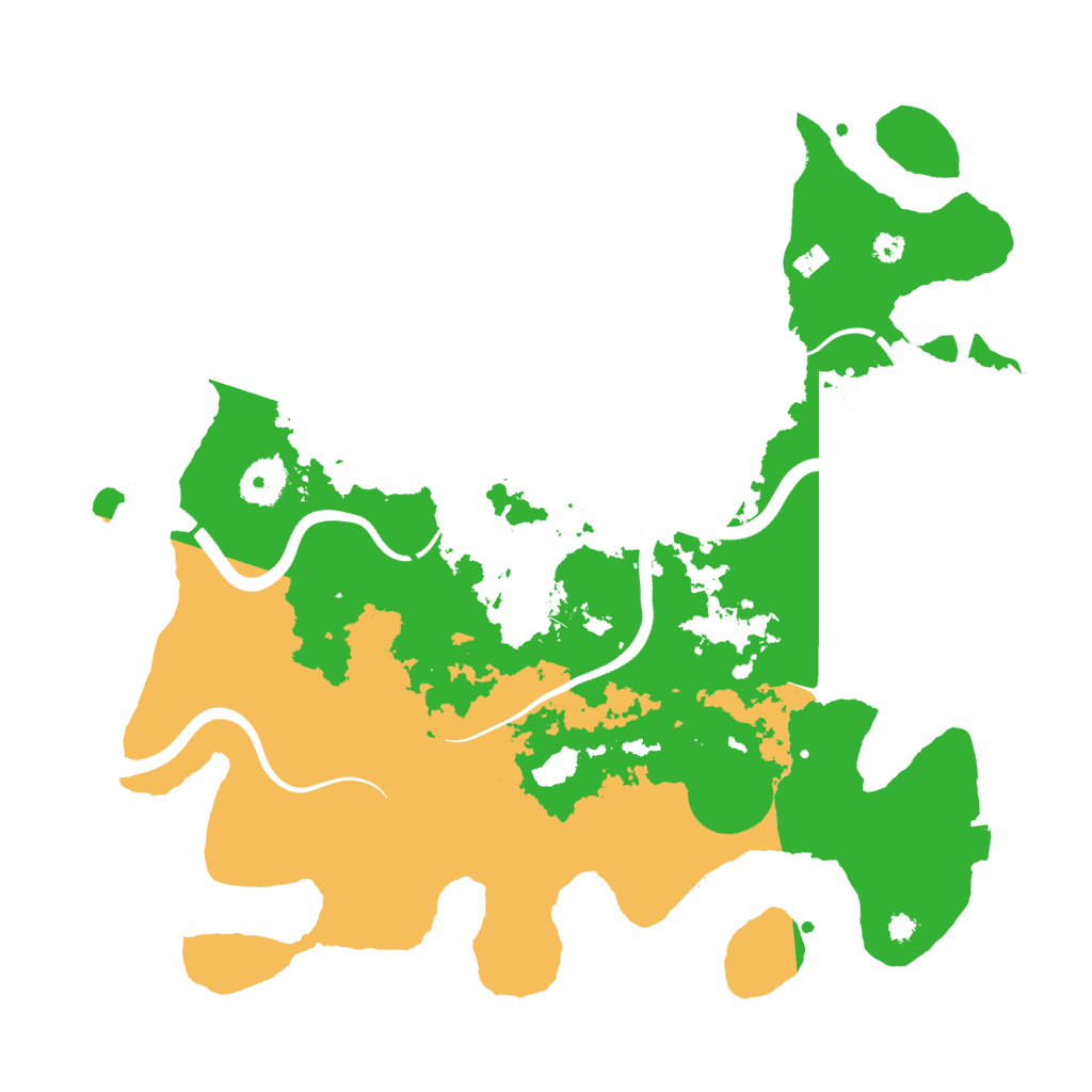 Biome Rust Map: Procedural Map, Size: 3600, Seed: 435145407
