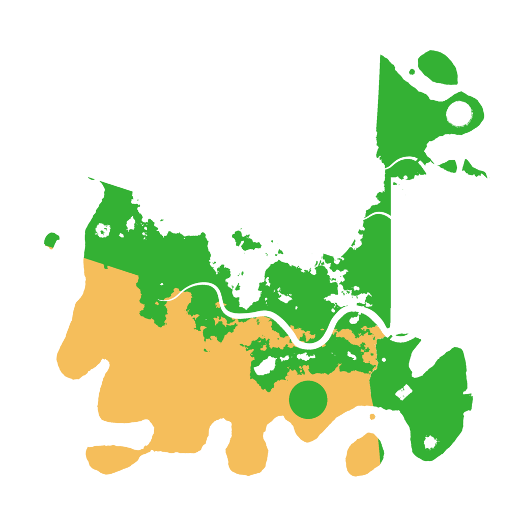 Biome Rust Map: Procedural Map, Size: 3600, Seed: 435145407