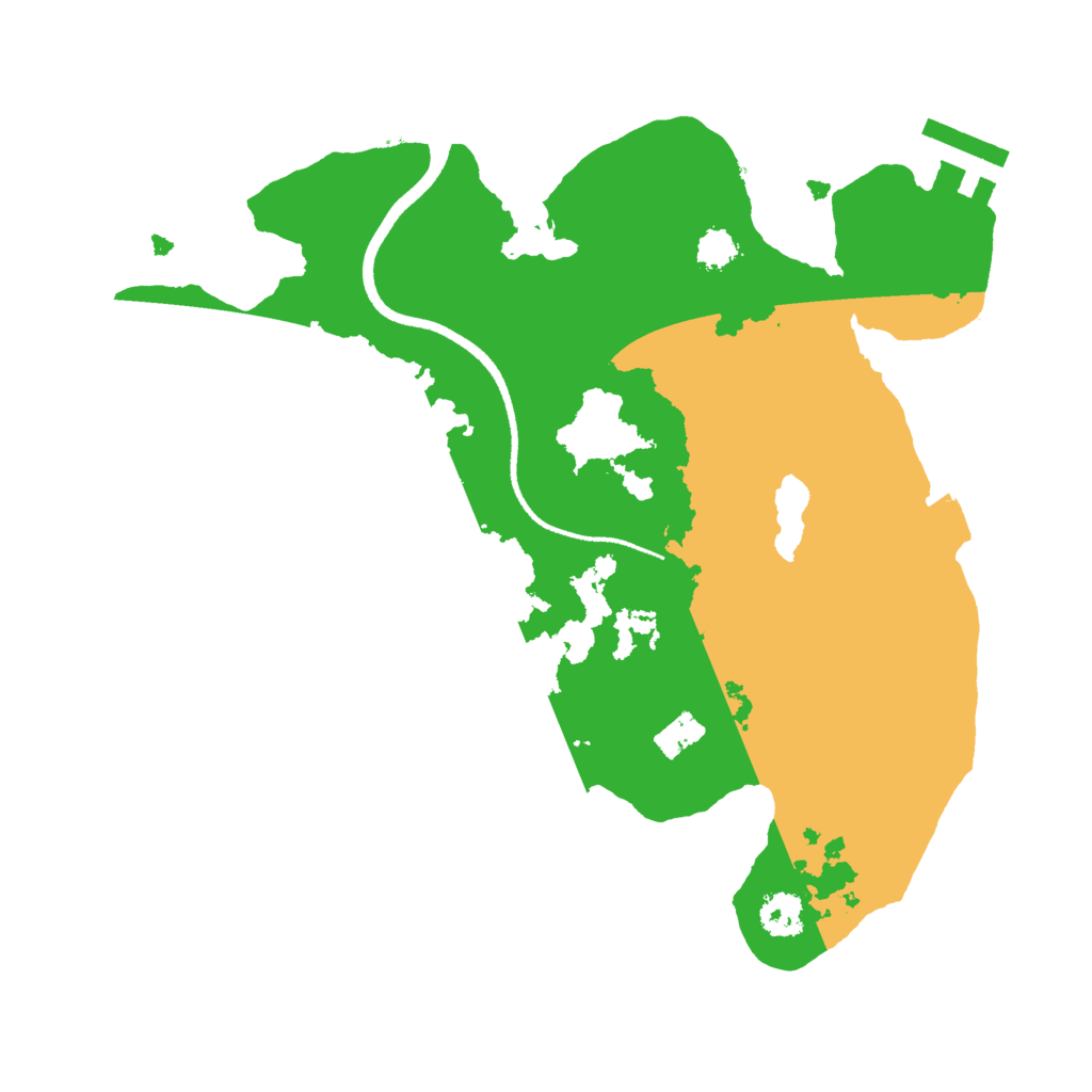 Biome Rust Map: Procedural Map, Size: 2500, Seed: 981984916