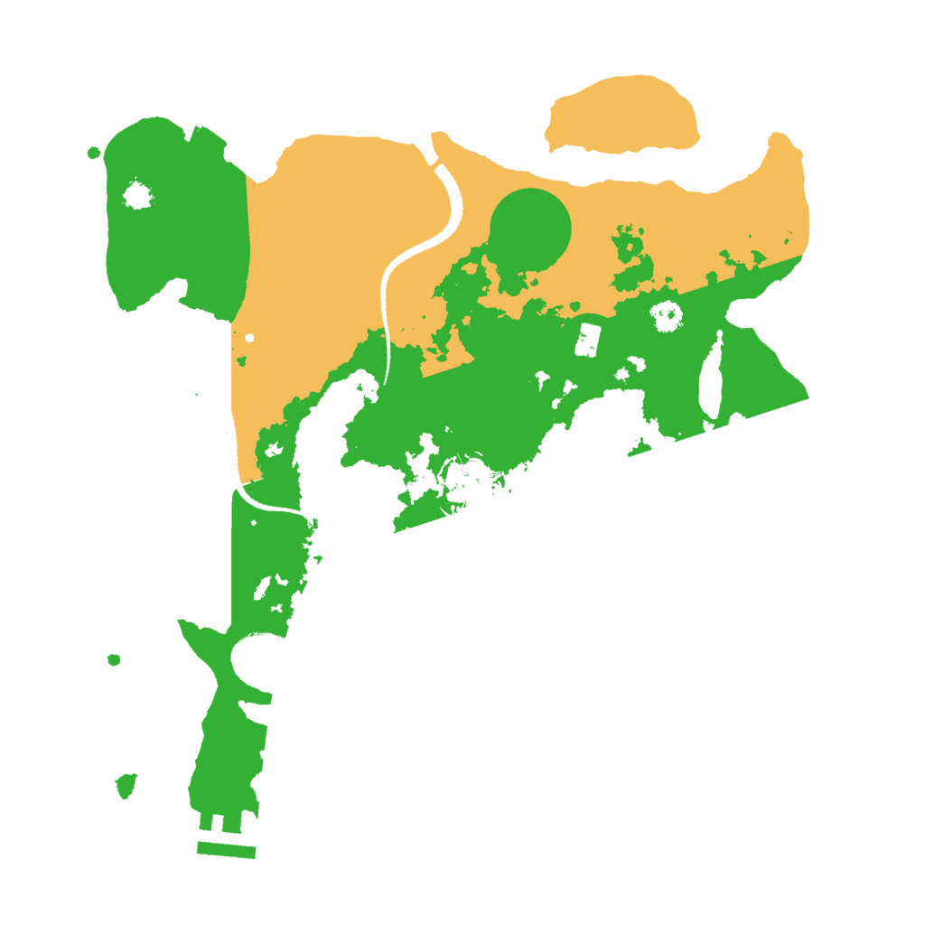 Biome Rust Map: Procedural Map, Size: 3000, Seed: 10904625