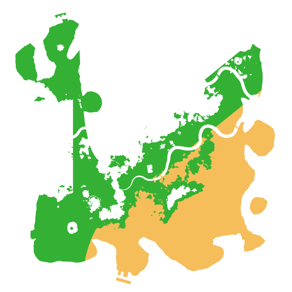 Biome Rust Map: Procedural Map, Size: 3900, Seed: 35382143