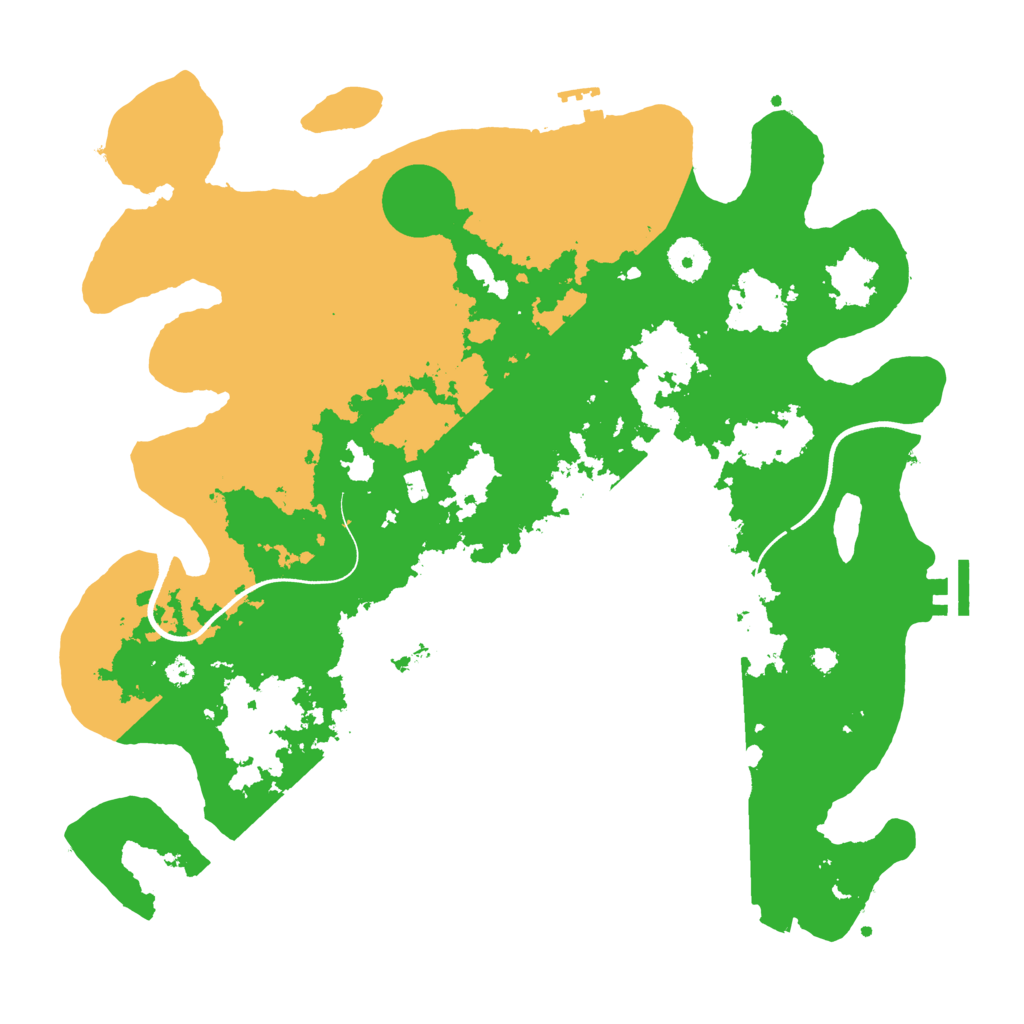 Biome Rust Map: Procedural Map, Size: 3700, Seed: 1122120300
