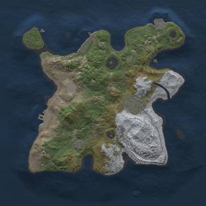 Thumbnail Rust Map: Procedural Map, Size: 2500, Seed: 2020, 7 Monuments