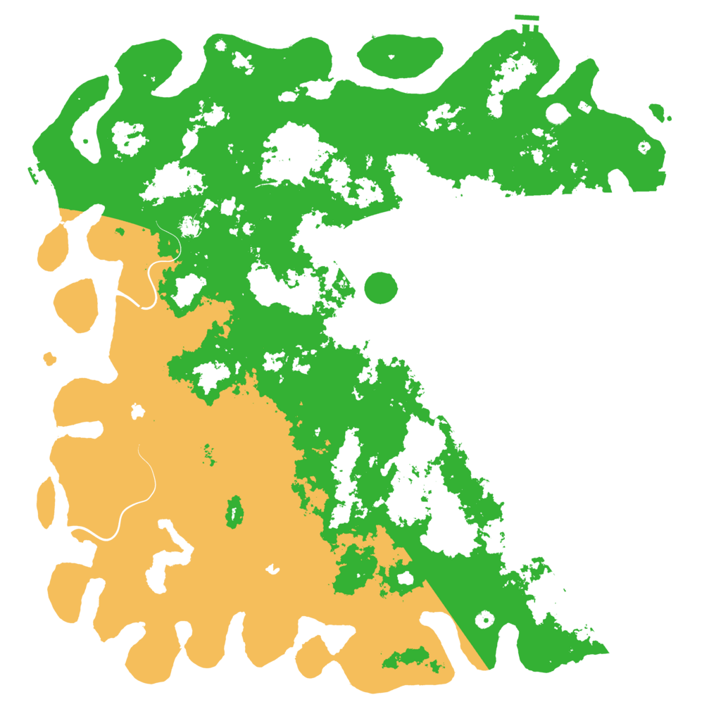 Biome Rust Map: Procedural Map, Size: 6000, Seed: 6000312