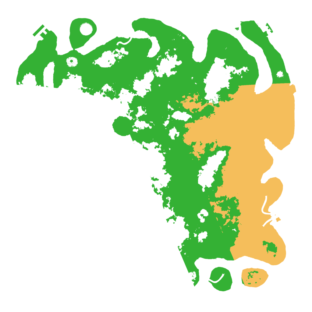 Biome Rust Map: Procedural Map, Size: 4400, Seed: 22976660