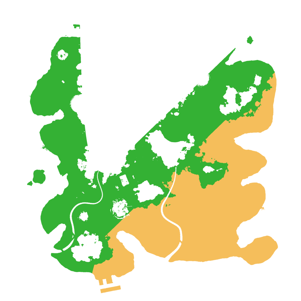 Biome Rust Map: Procedural Map, Size: 3000, Seed: 1790506268