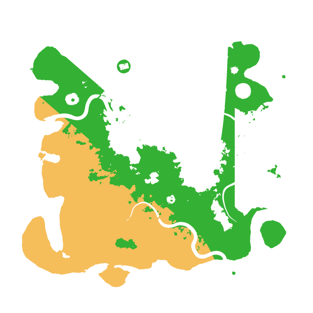 Biome Rust Map: Procedural Map, Size: 3700, Seed: 150623