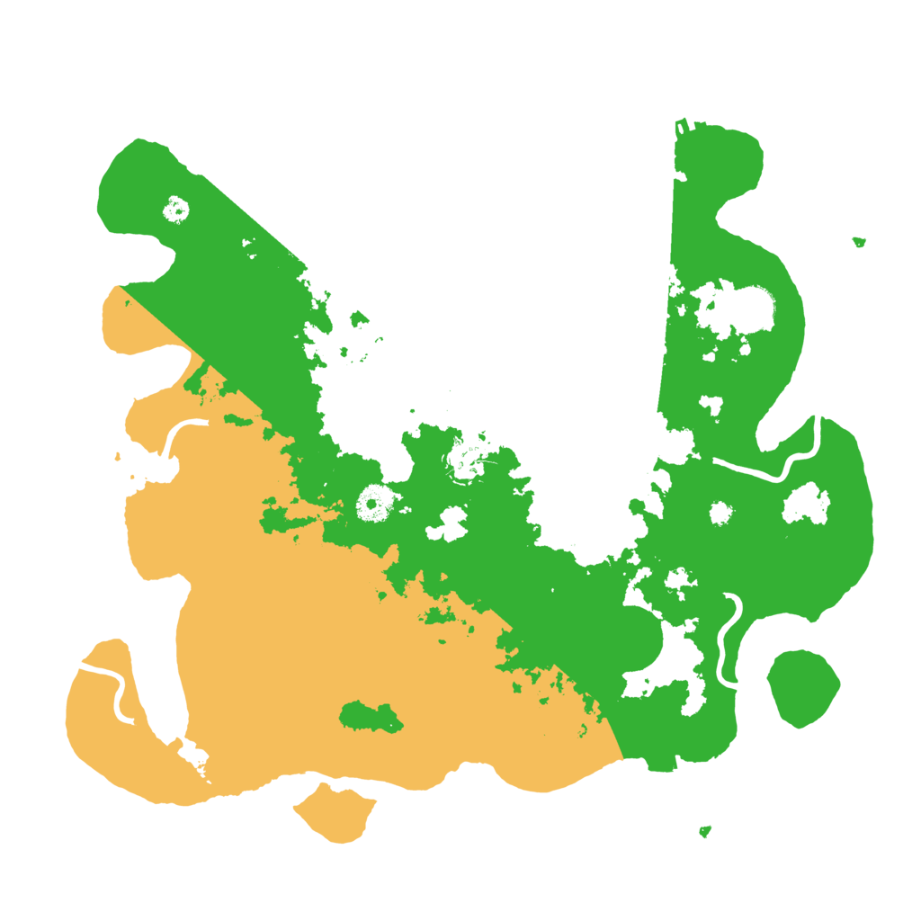 Biome Rust Map: Procedural Map, Size: 3700, Seed: 150623