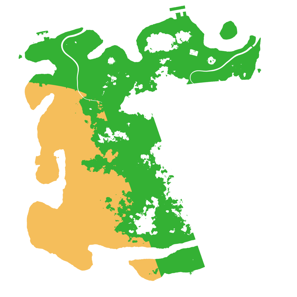 Biome Rust Map: Procedural Map, Size: 3850, Seed: 1389158058