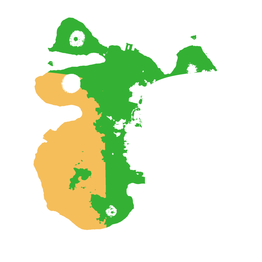 Biome Rust Map: Procedural Map, Size: 2500, Seed: 353611550
