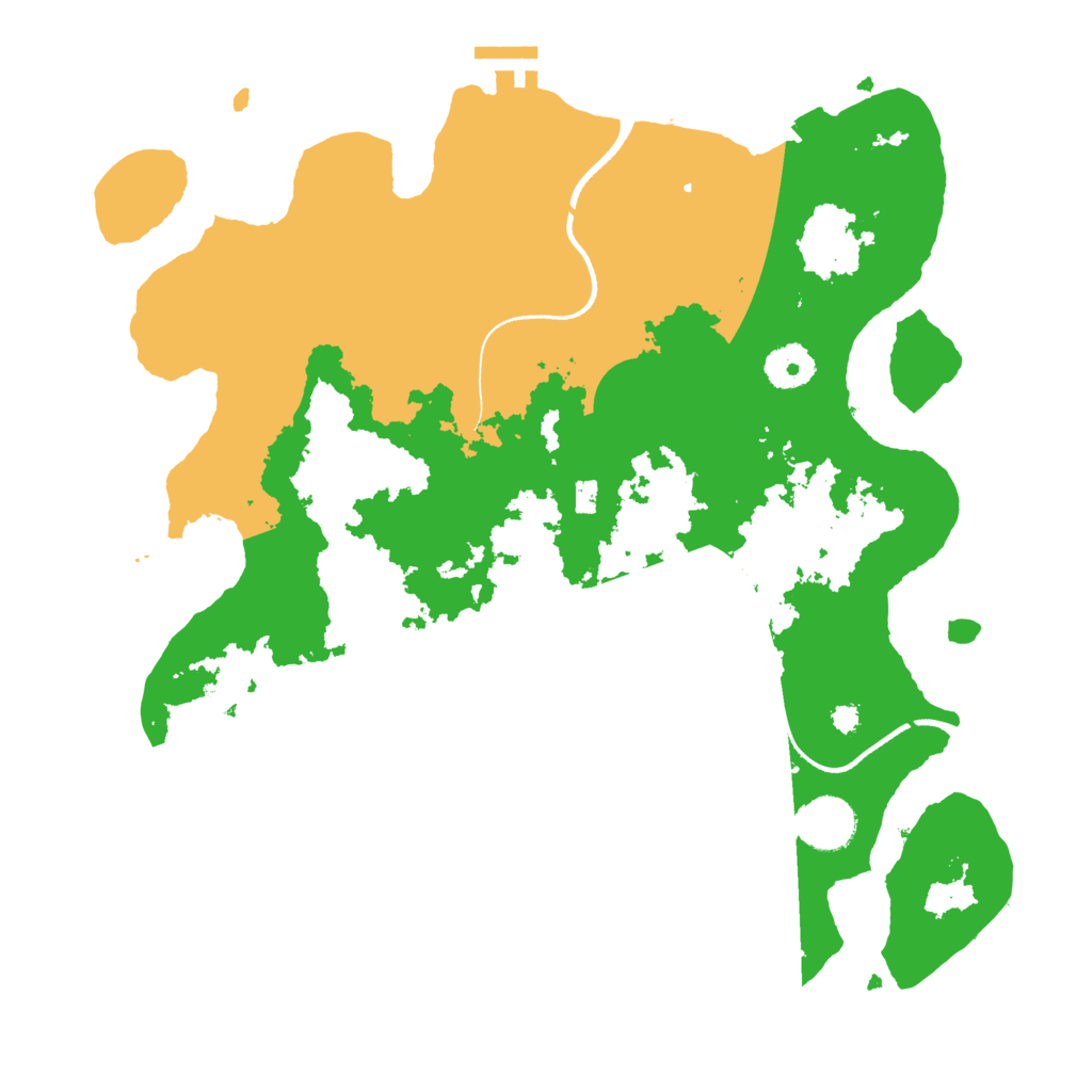 Biome Rust Map: Procedural Map, Size: 3500, Seed: 43885