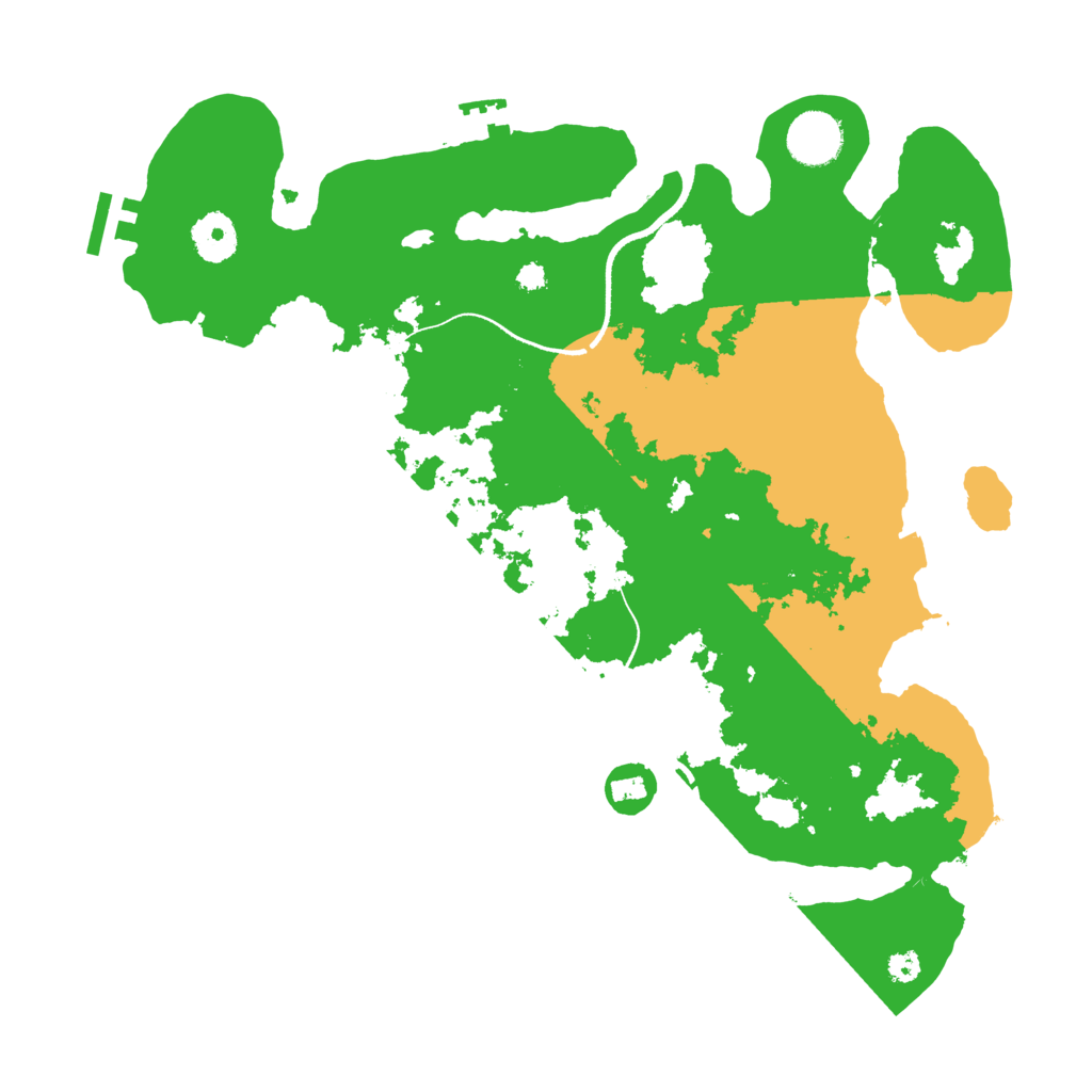 Biome Rust Map: Procedural Map, Size: 3500, Seed: 735060874