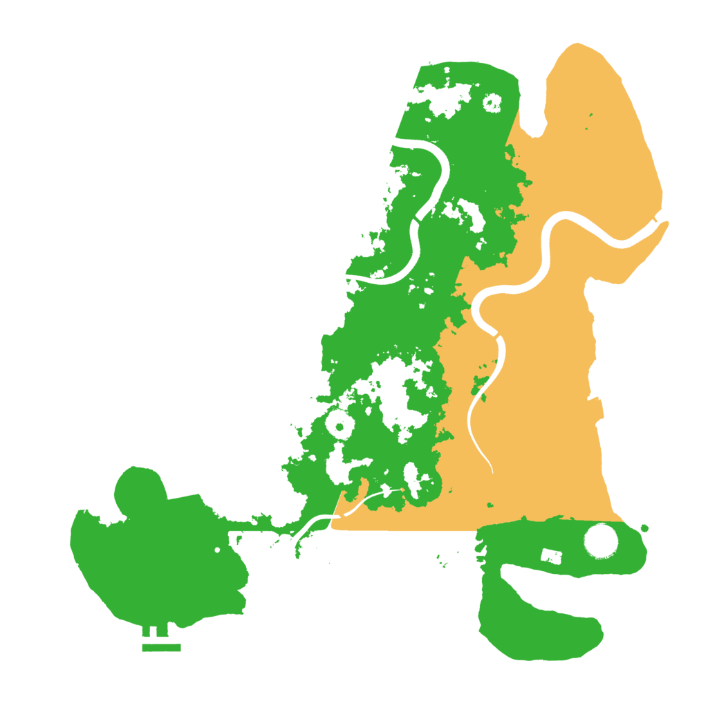 Biome Rust Map: Procedural Map, Size: 3700, Seed: 564217250
