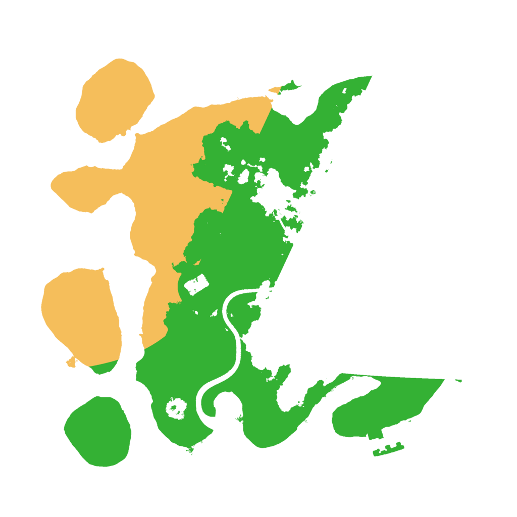 Biome Rust Map: Procedural Map, Size: 2500, Seed: 588556