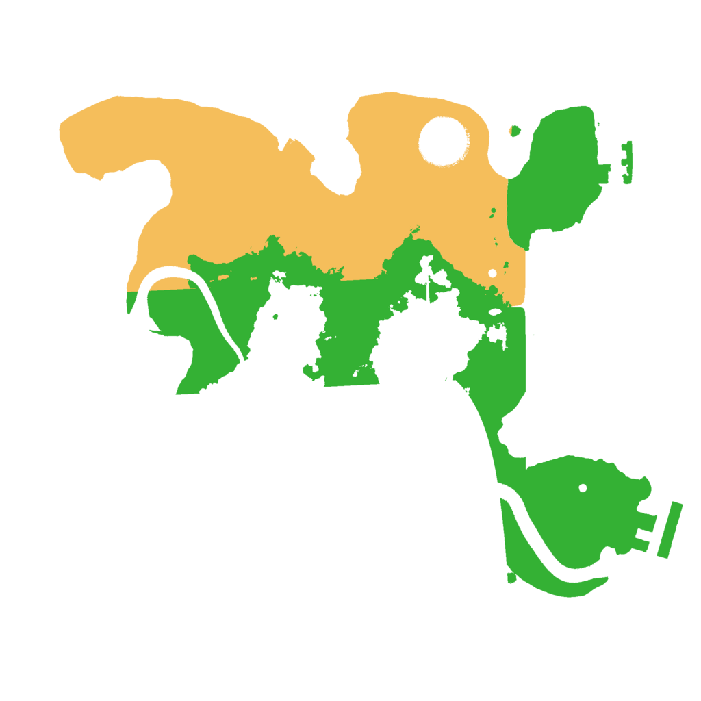 Biome Rust Map: Procedural Map, Size: 2500, Seed: 1555163983