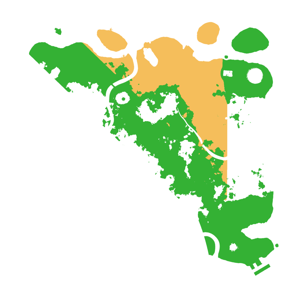 Biome Rust Map: Procedural Map, Size: 3500, Seed: 95659586
