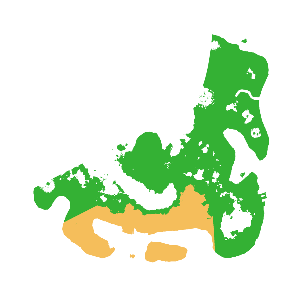 Biome Rust Map: Procedural Map, Size: 3000, Seed: 2042979427
