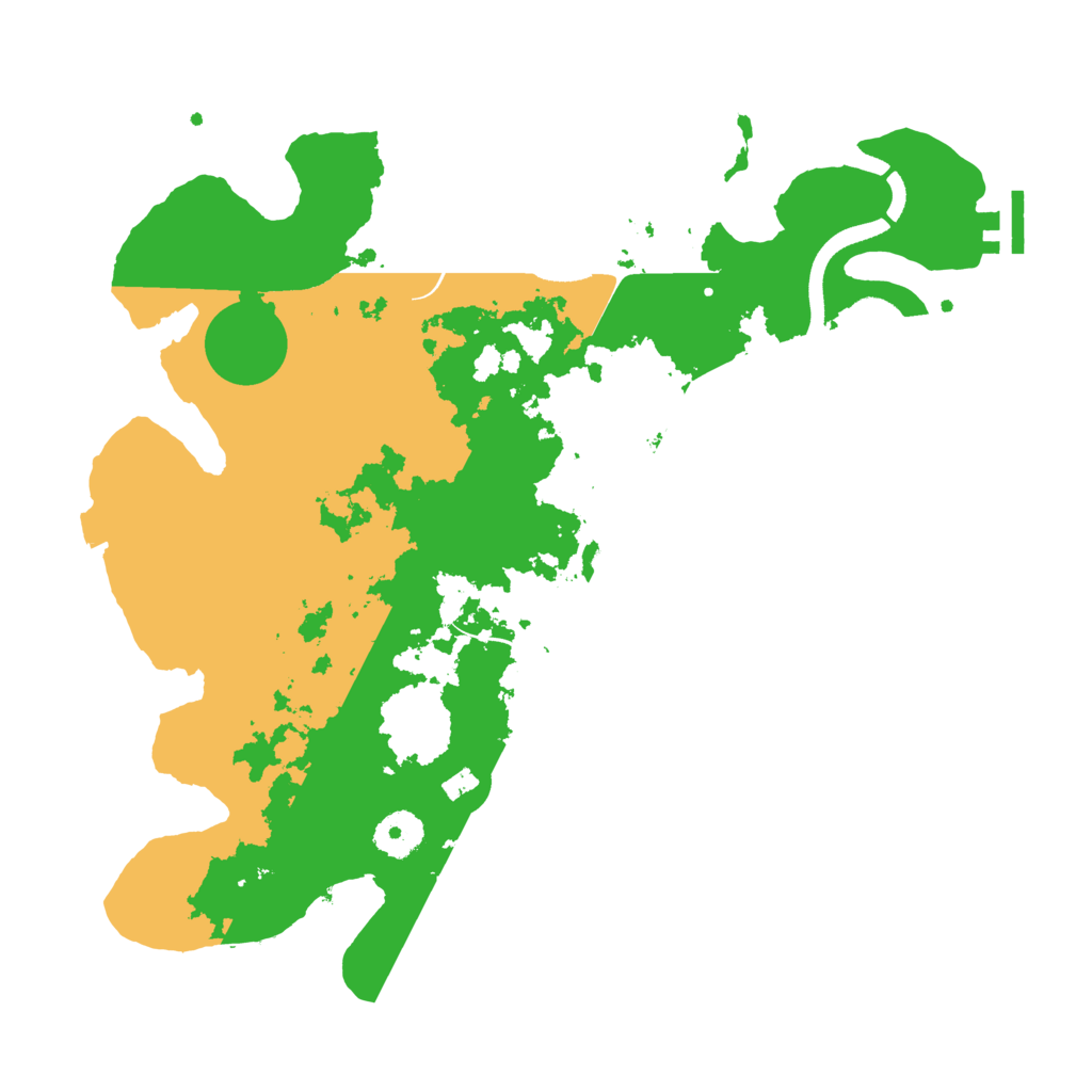 Biome Rust Map: Procedural Map, Size: 3500, Seed: 579897192