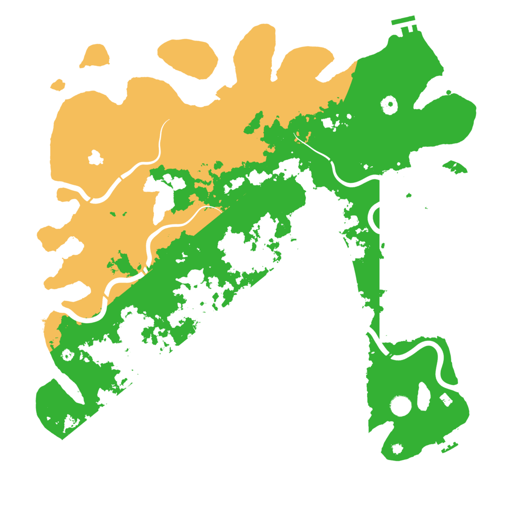 Biome Rust Map: Procedural Map, Size: 4300, Seed: 77114477