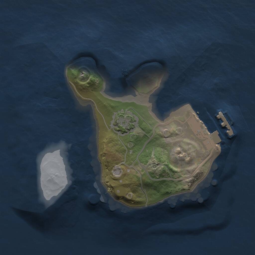 Rust Map: Procedural Map, Size: 1500, Seed: 1526439126, 3 Monuments