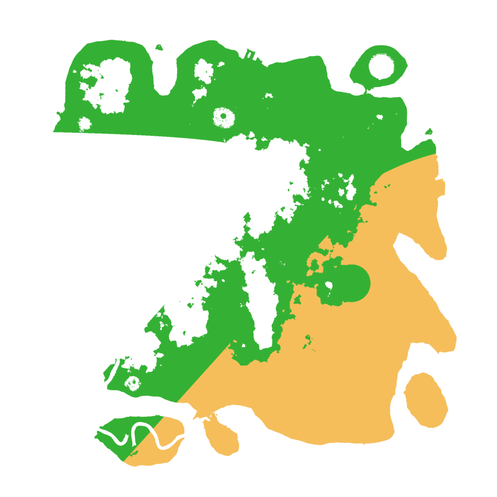 Biome Rust Map: Procedural Map, Size: 3500, Seed: 618811757