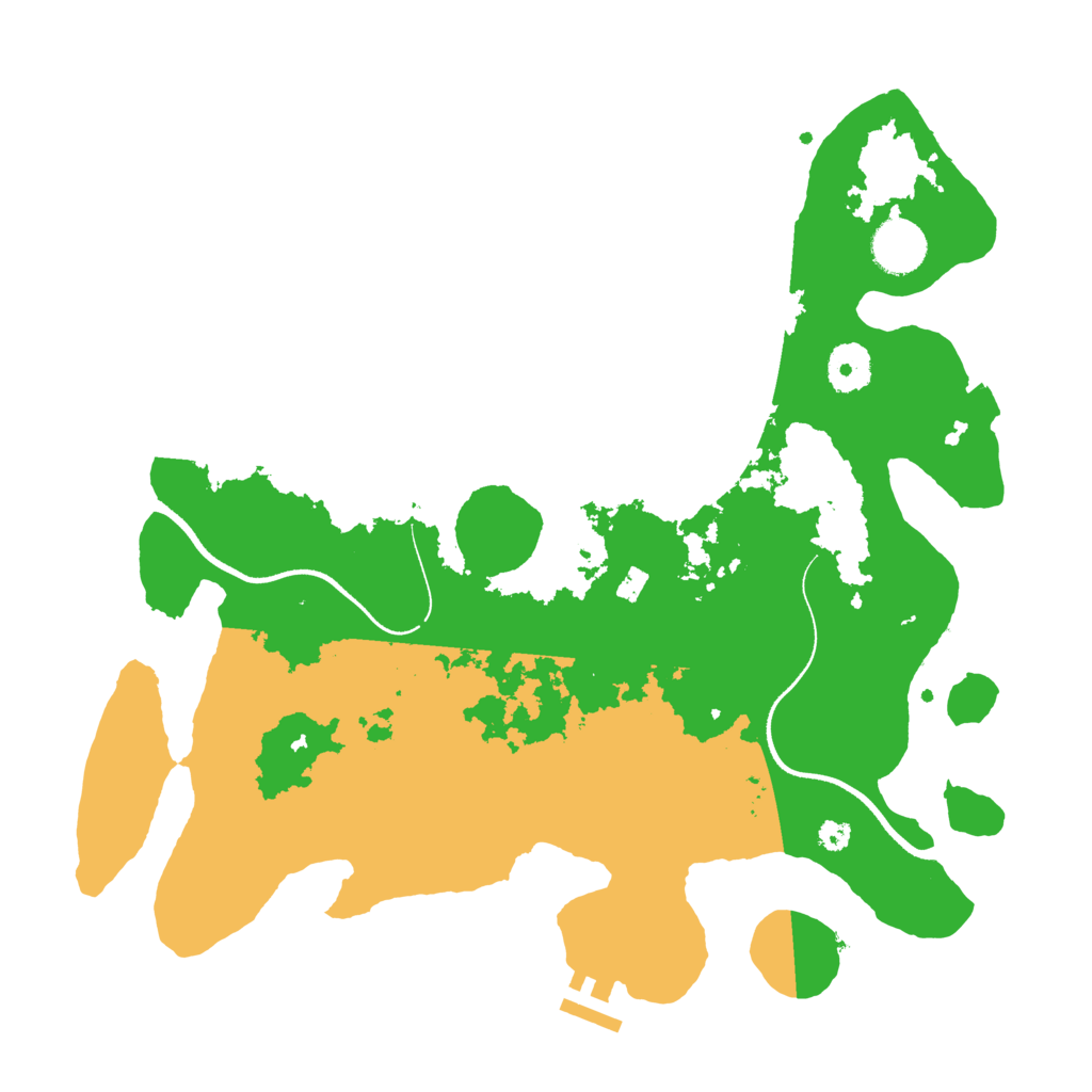 Biome Rust Map: Procedural Map, Size: 3500, Seed: 10808