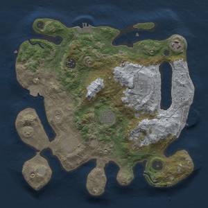 Thumbnail Rust Map: Procedural Map, Size: 3000, Seed: 708317898, 14 Monuments