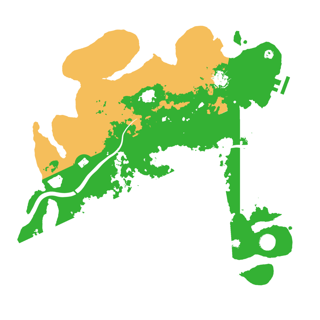 Biome Rust Map: Procedural Map, Size: 3500, Seed: 96498635