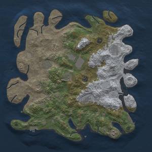 Thumbnail Rust Map: Procedural Map, Size: 4000, Seed: 1790457873, 17 Monuments