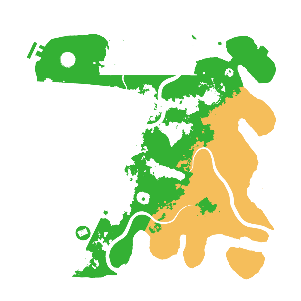 Biome Rust Map: Procedural Map, Size: 3500, Seed: 152812472