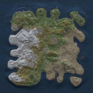 Thumbnail Rust Map: Procedural Map, Size: 3500, Seed: 152812472, 16 Monuments