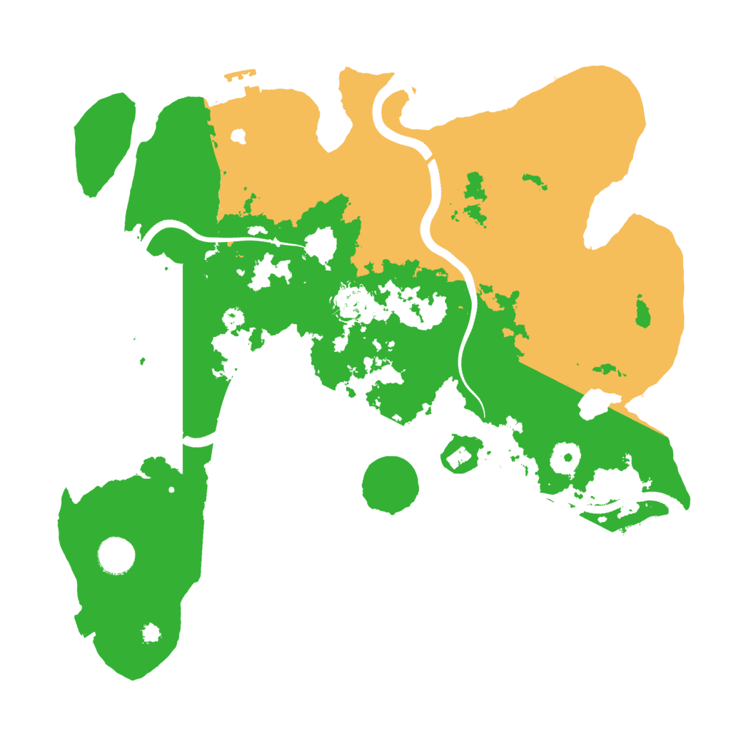 Biome Rust Map: Procedural Map, Size: 3500, Seed: 1509213519
