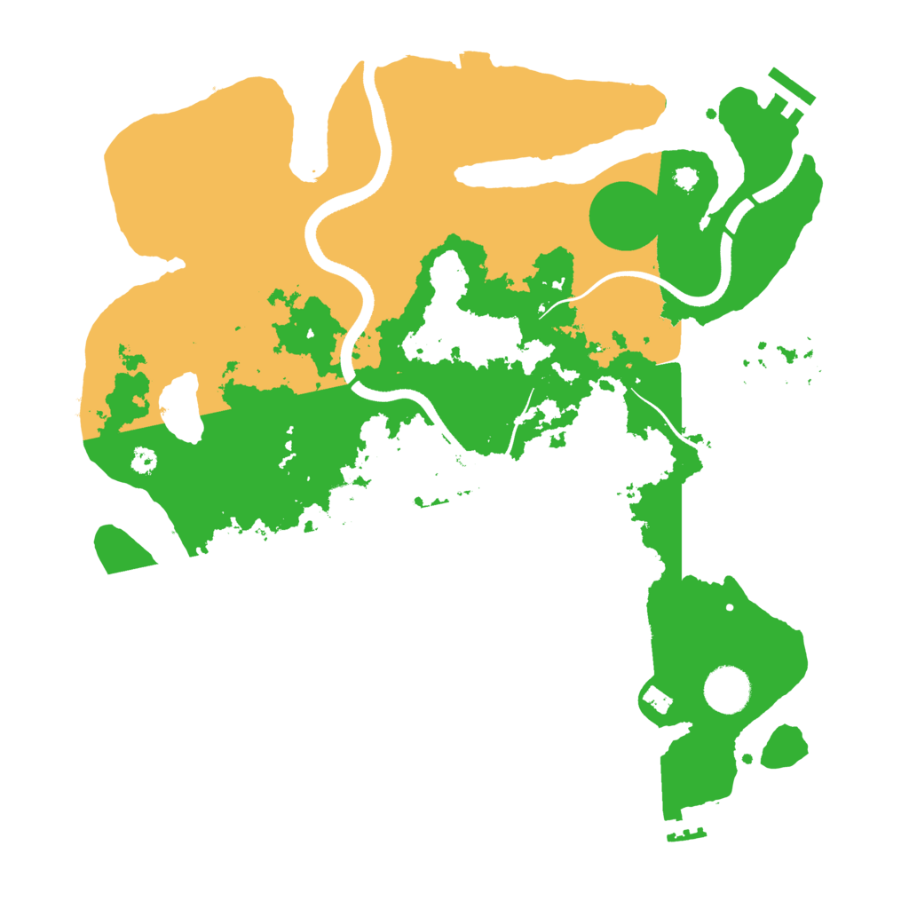 Biome Rust Map: Procedural Map, Size: 3500, Seed: 445687951