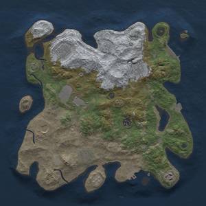 Thumbnail Rust Map: Procedural Map, Size: 3500, Seed: 5025, 16 Monuments