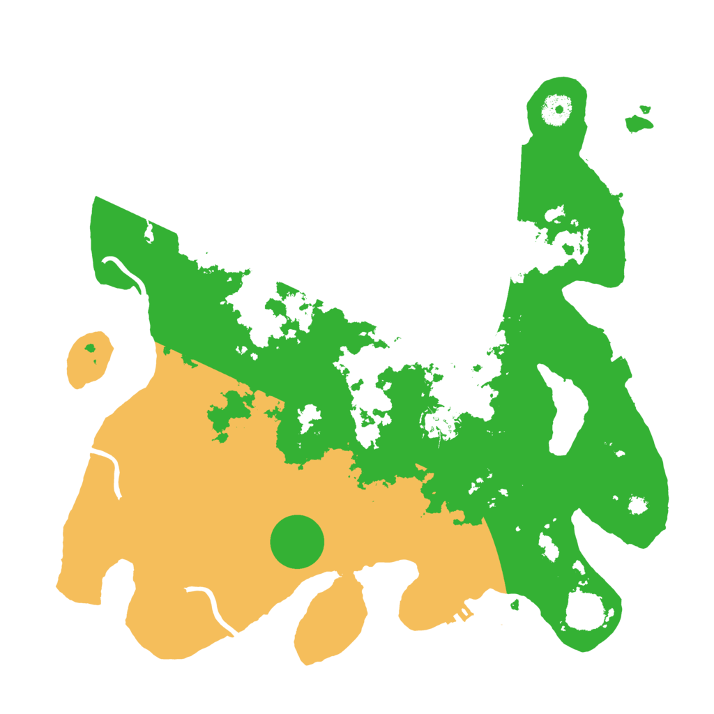 Biome Rust Map: Procedural Map, Size: 3500, Seed: 5025