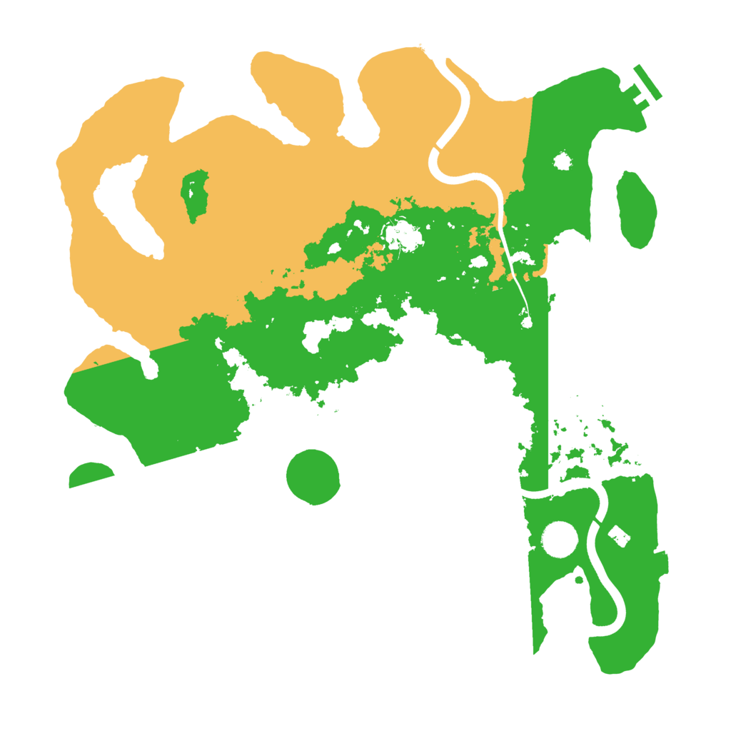 Biome Rust Map: Procedural Map, Size: 3700, Seed: 38248887