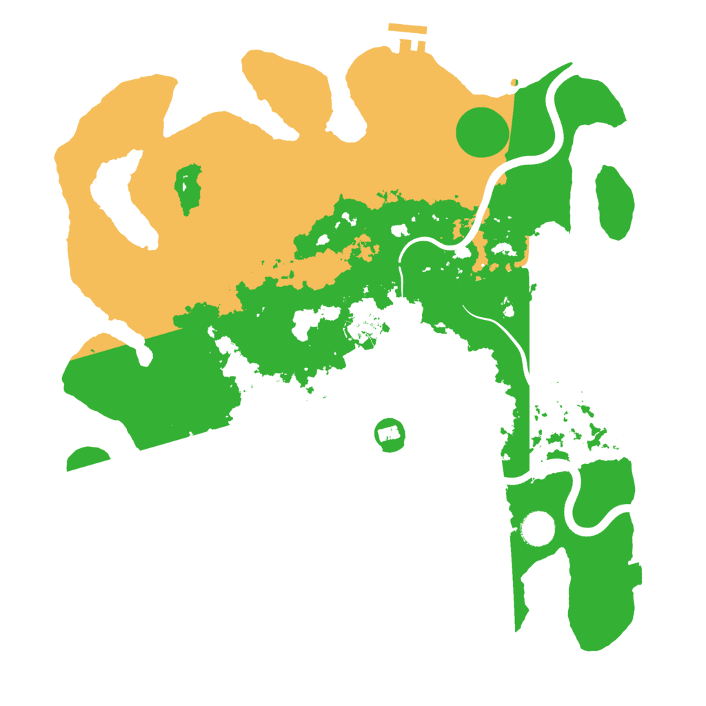 Biome Rust Map: Procedural Map, Size: 3700, Seed: 38248887