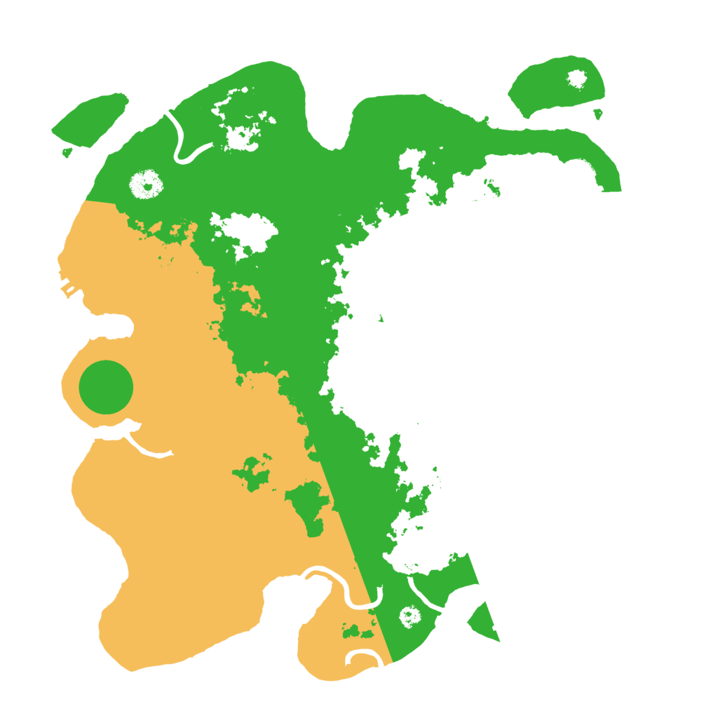 Biome Rust Map: Procedural Map, Size: 3500, Seed: 129402678