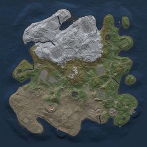 Thumbnail Rust Map: Procedural Map, Size: 3700, Seed: 50172752, 17 Monuments