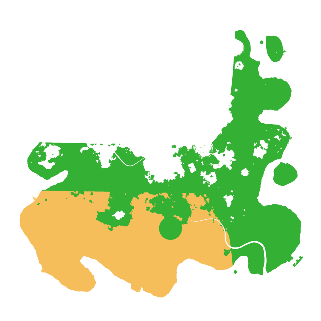 Biome Rust Map: Procedural Map, Size: 3700, Seed: 50172752