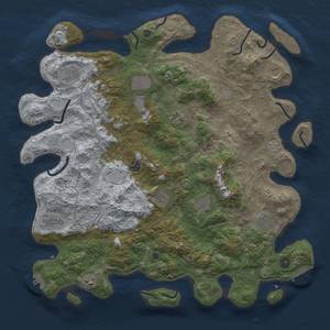 Thumbnail Rust Map: Procedural Map, Size: 4500, Seed: 1558504228, 19 Monuments