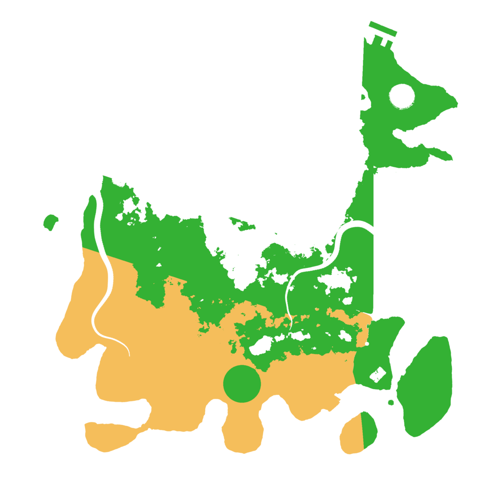 Biome Rust Map: Procedural Map, Size: 3501, Seed: 435145407