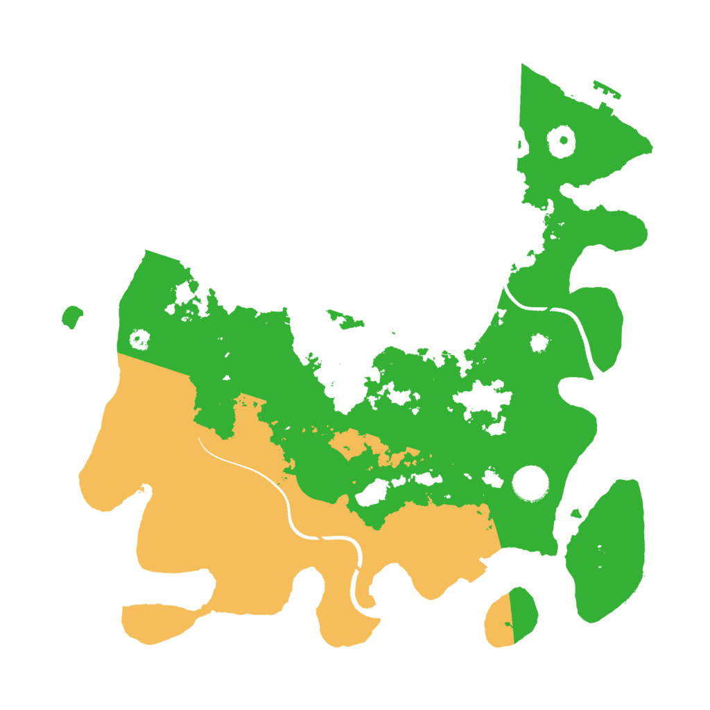 Biome Rust Map: Procedural Map, Size: 3501, Seed: 435145407