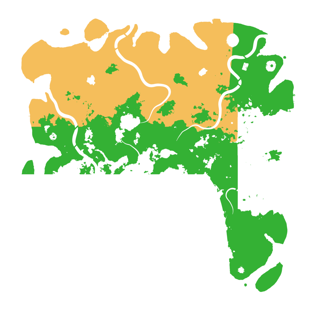 Biome Rust Map: Procedural Map, Size: 4500, Seed: 753845260