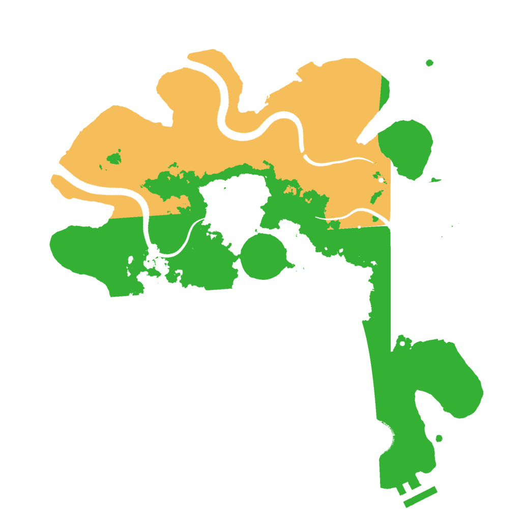 Biome Rust Map: Procedural Map, Size: 3000, Seed: 588555