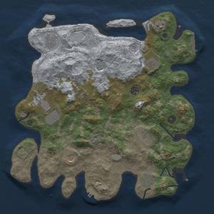 Thumbnail Rust Map: Procedural Map, Size: 3750, Seed: 68363082, 18 Monuments