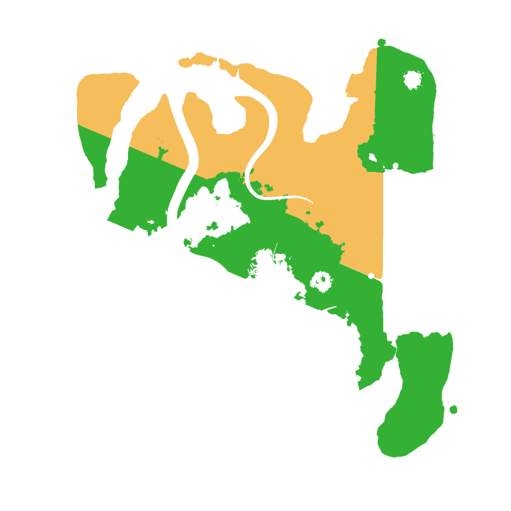 Biome Rust Map: Procedural Map, Size: 2500, Seed: 422651821