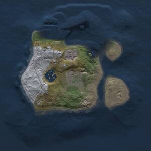 Thumbnail Rust Map: Procedural Map, Size: 2000, Seed: 287171844, 5 Monuments